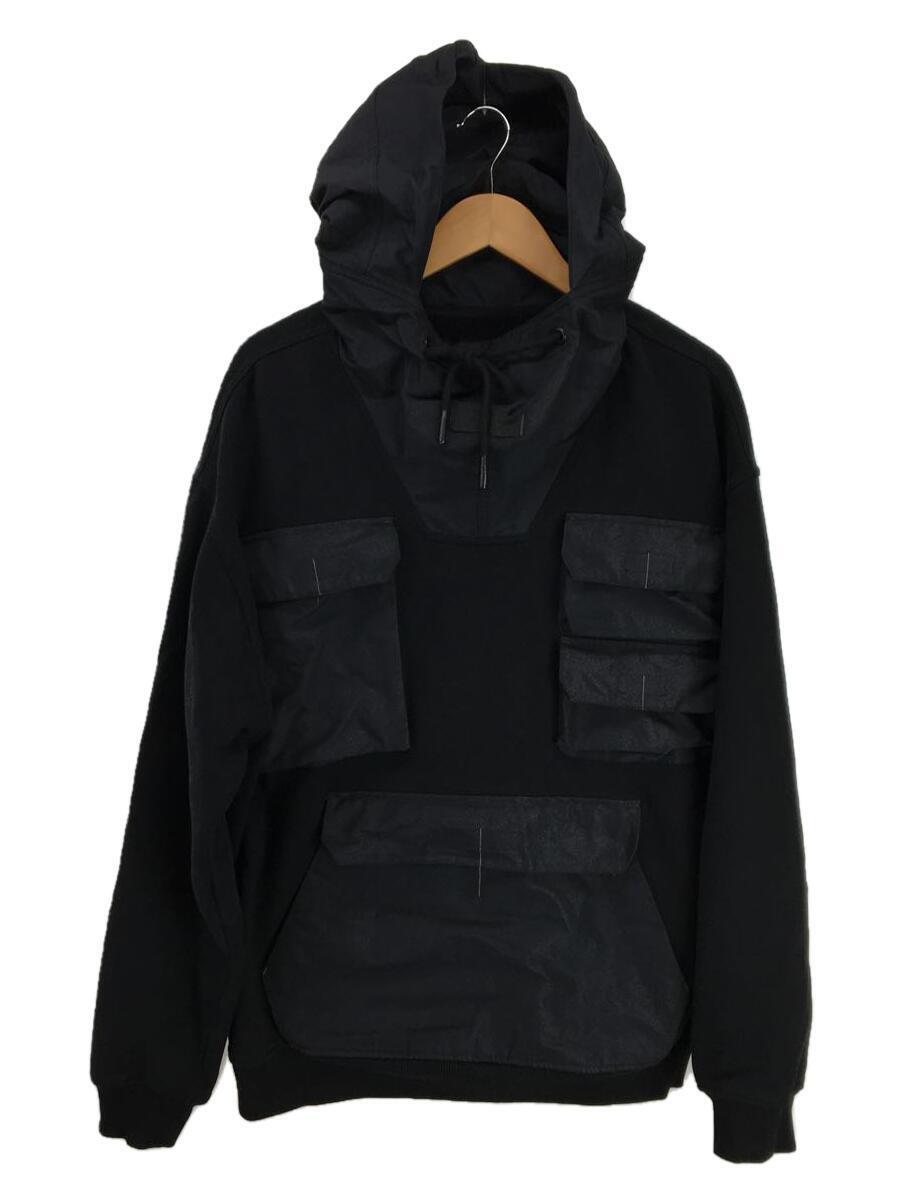 G-STAR RAW◆E HOODED UTILITY LOOSE SWEATER/XL/コットン/BLK/D20698-C632-6484