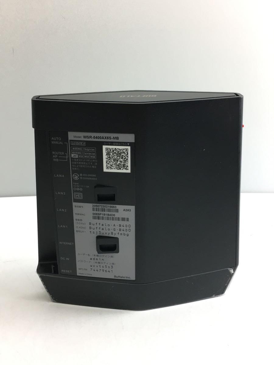素晴らしい BUFFALO◇無線LANルーター(Wi-Fiルーター) WSR-5400AX6S-MB