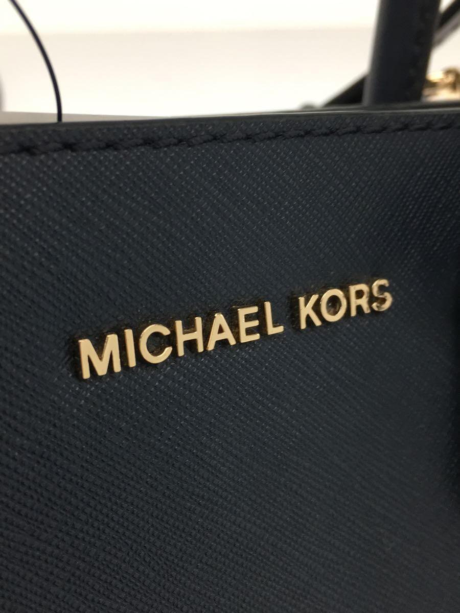 MICHAEL KORS◆ショルダーバッグ/レザー/NVY/無地/30S0GM9M6L_画像5