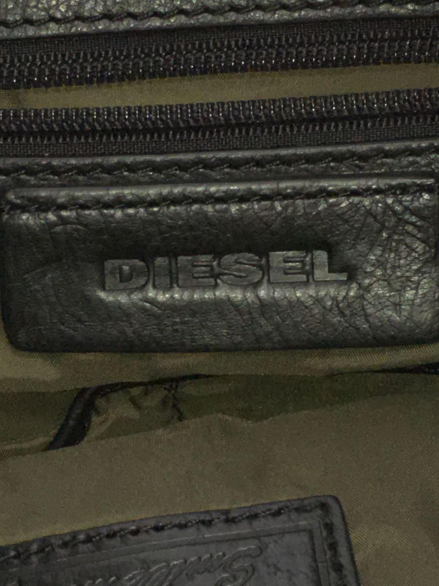 DIESEL◆FULL LEATHER BLUST/HARNESS FOR THE BRAVE/ボストンバッグ/牛革/BLK_画像5