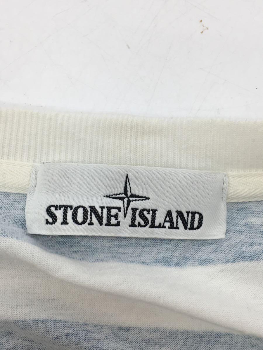 STONE ISLAND◆長袖Tシャツ/XL/コットン/BLU_画像3