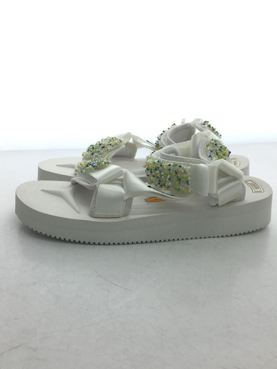 CECILIE BAHNSEN×suicoke/ビーズサンダル/Vibramソール/25cm/WHT