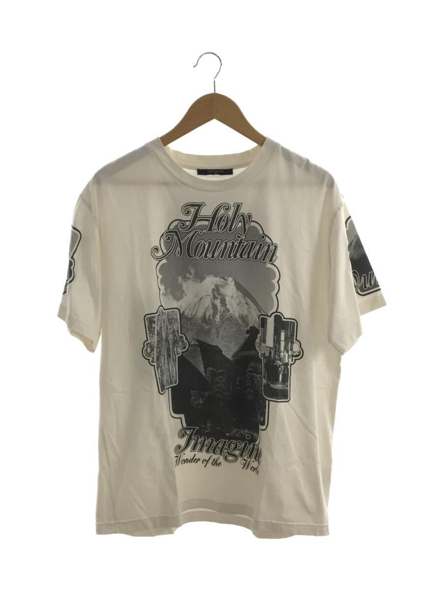 Louis Vuitton Men's Black Cotton Holy Mountain Printed T-Shirt