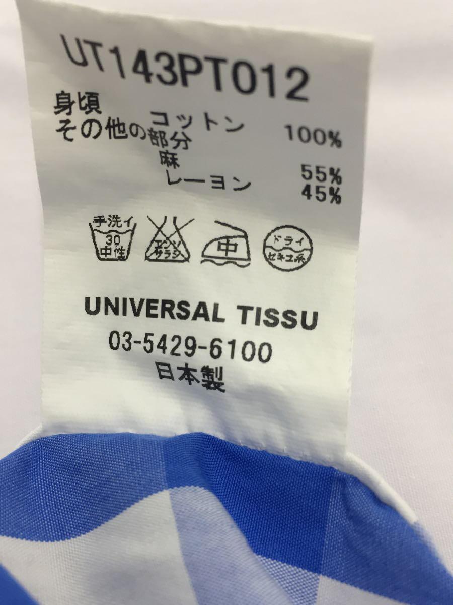 UNIVERSAL TISSU◆レディース衣料/-/コットン/BLU/チェック/UT143PT012_画像4