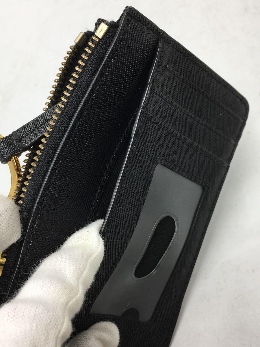 MARC JACOBS◆コインケース/レザー/BLK/無地/レディース_画像5