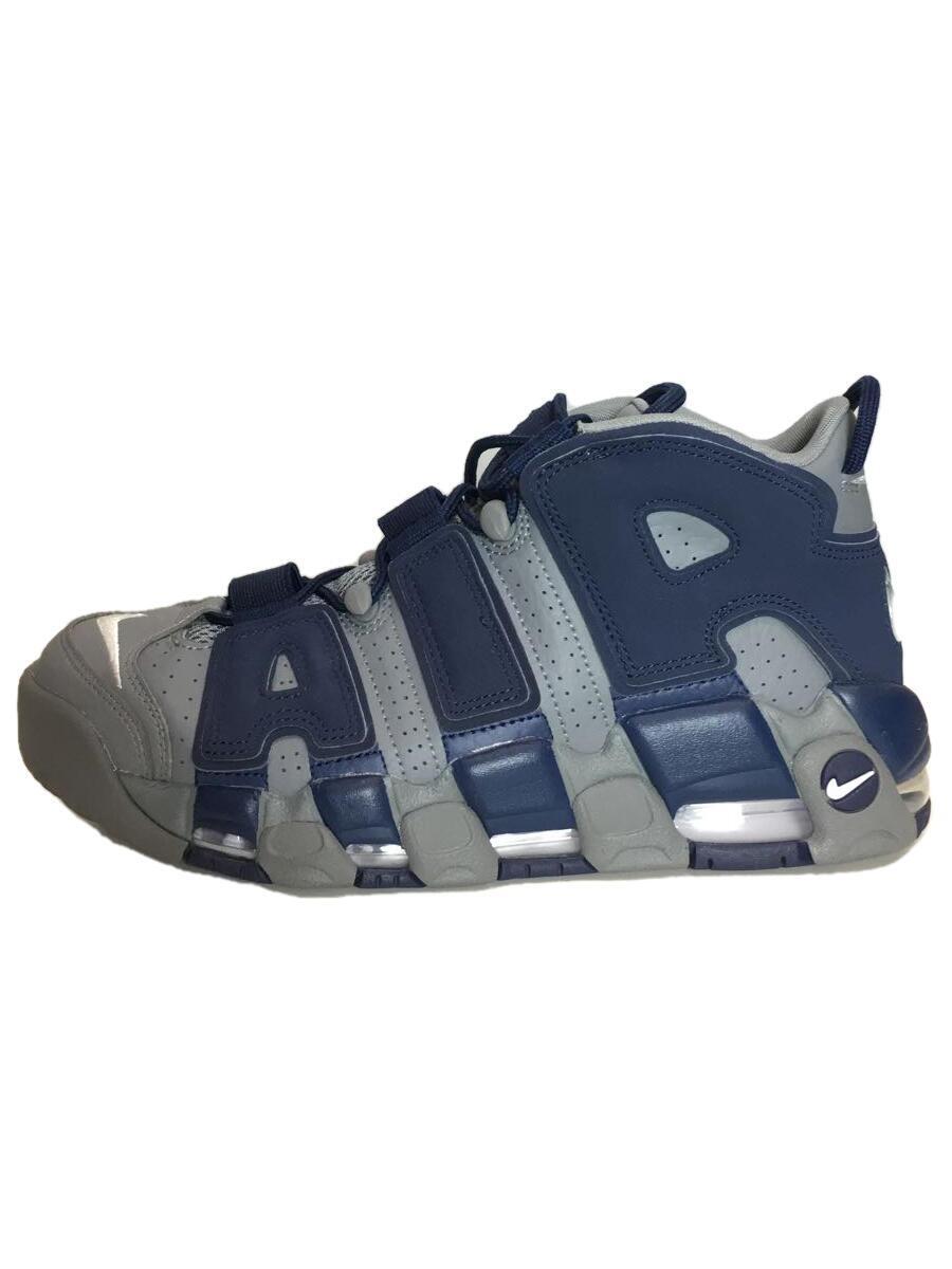 NIKE◆AIR MORE UPTEMPO 96/ハイカットスニーカー/26cm/NVY/フェイクレザー/921948-003