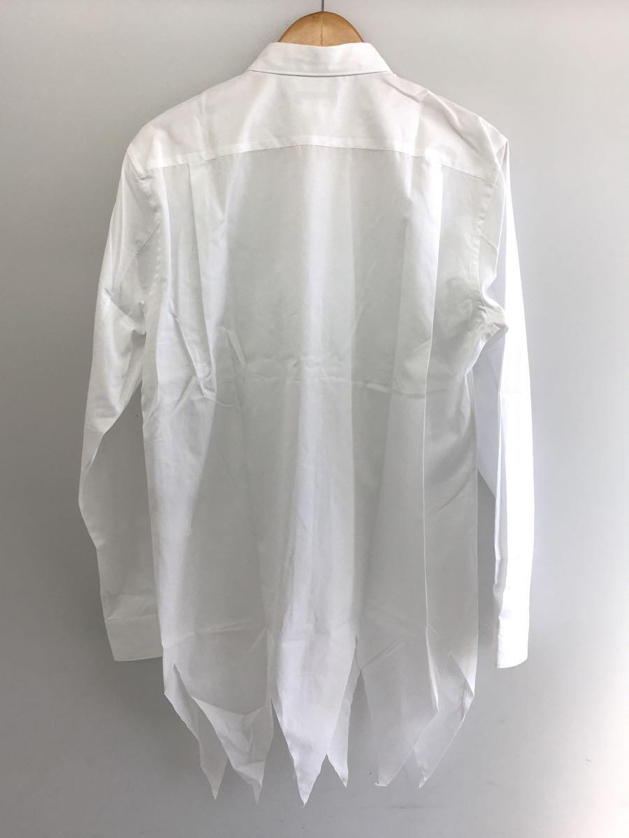 COMME des GARCONS HOMME PLUS◆長袖シャツ/M/コットン/WHT/PK-B019/23SS/ASYMMETRICAL SHIRT/変形_画像2