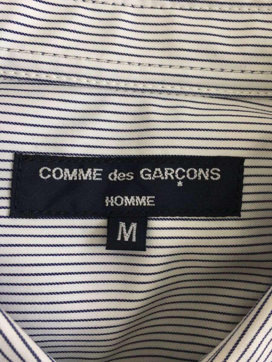 COMME des GARCONS HOMME◆ジャケット/M/コットン/ストライプ/HK-B011/タグ付き/デザイナーズ/shirt jacket/_画像3