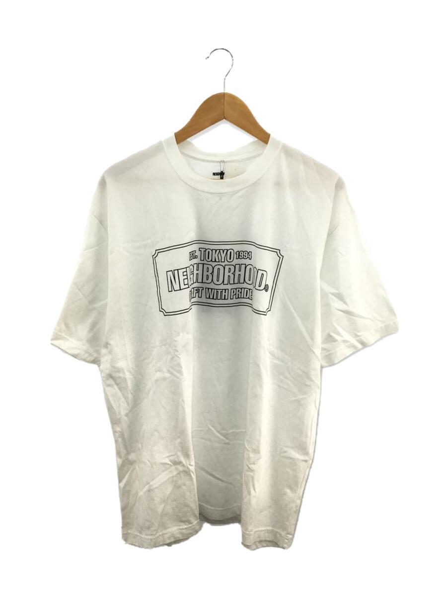 NEIGHBORHOOD◆Tシャツ/XL/コットン/WHT/232PCNH-ST01/タグ付/ネイバーフッド