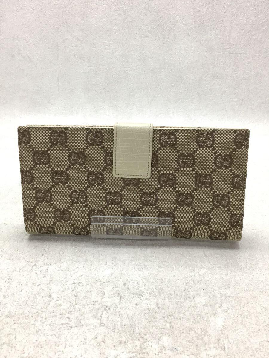 GUCCI◆長財布/キャンバス/BEG/総柄/レディース/137375_画像2