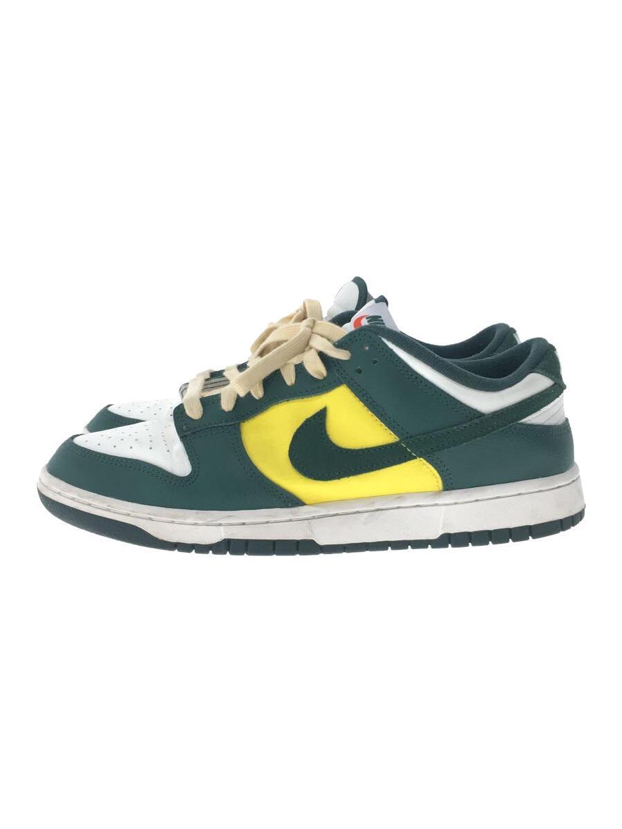 NIKE◆W NIKE DUNK LOW SE/27.5cm/GRN/FD0350-133/毛玉・汚れアリ