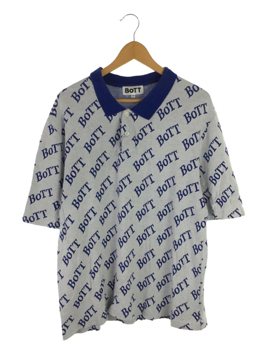 超格安一点 BoTT◇ポロシャツ/XL/コットン/NVY/総柄/211bott07 XL