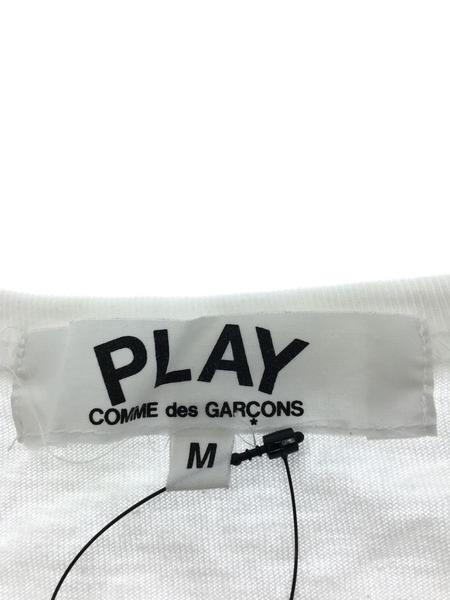 PLAY COMME des GARCONS◆Tシャツ/M/コットン/ホワイト/プリント/AZ-T059/AD2006_画像3