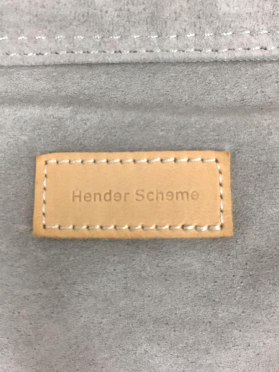 Hender Scheme◆pig shoulder small/レザー/GRY/無地_画像5