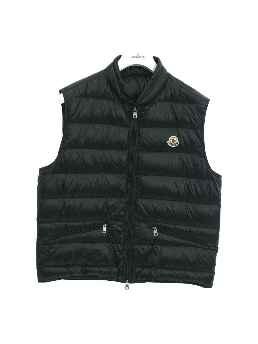 MONCLER◆ダウンベスト/5/ナイロン/BLK/無地/GUI GILET_画像1