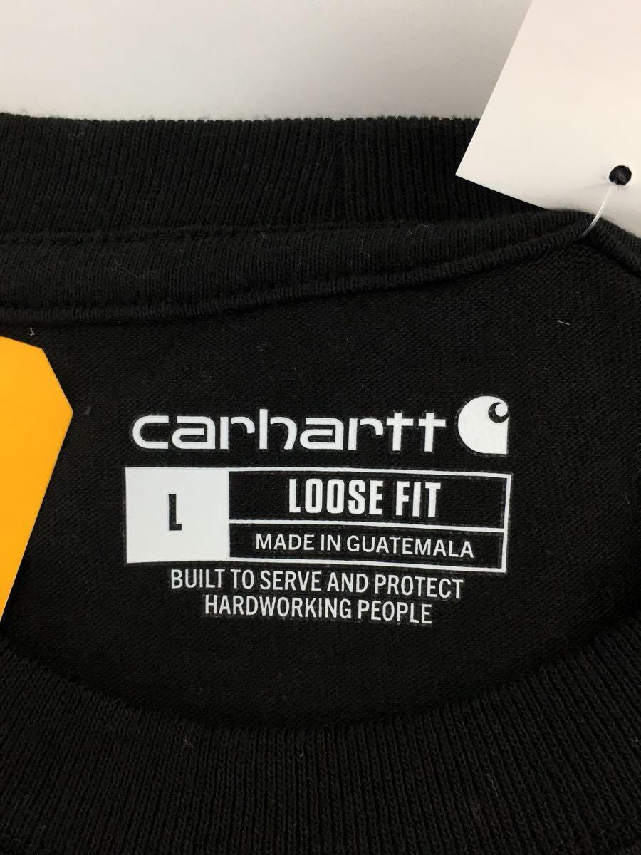 Carhartt◆Loose Fit Heavyweight S/S Pocket T-Shirt/Tシャツ/L/ブラック/無地_画像3