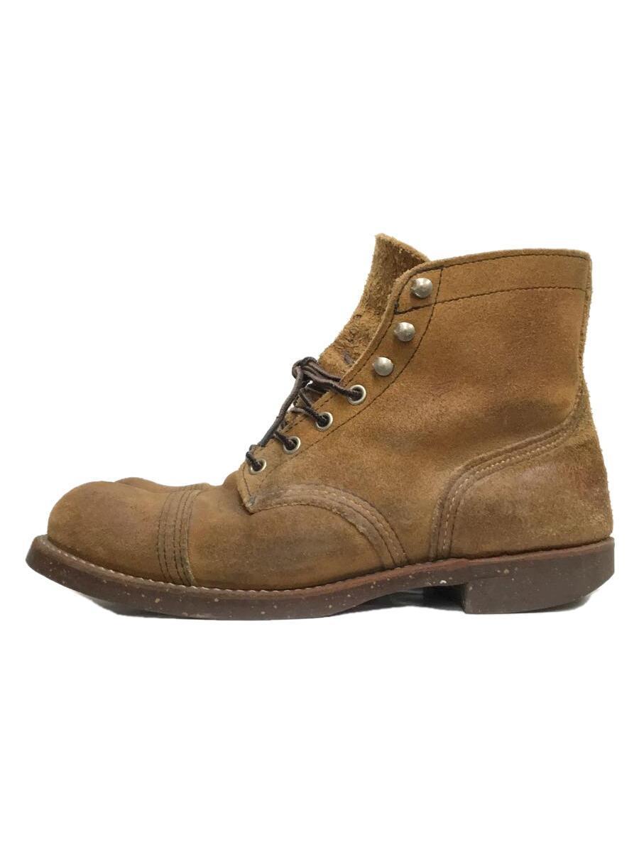 半額SALE☆ RED WING◇レースアップブーツ/25cm/BRW/スウェード/8113