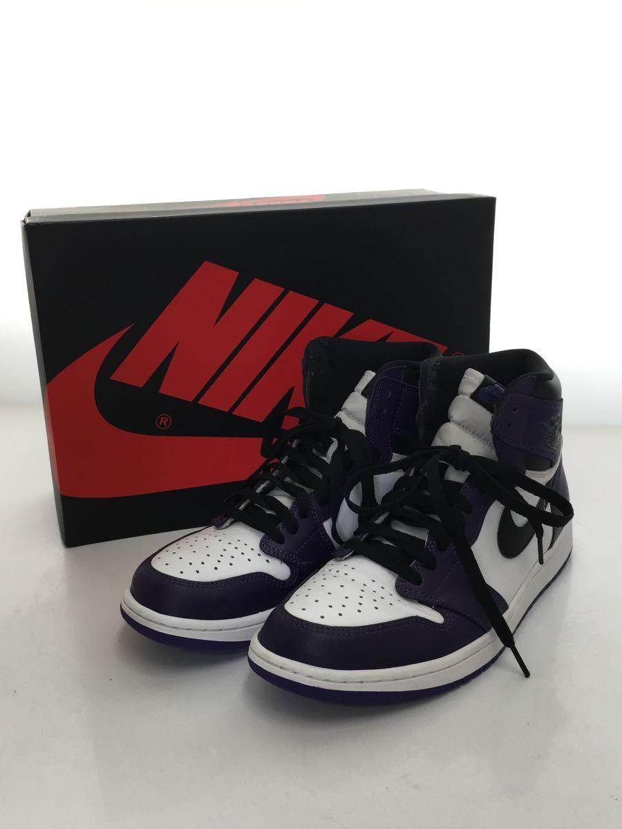 NIKE◆NIKE AIR JORDAN1 RETROHIGH OG/28cm/パープル/555088-500_画像7