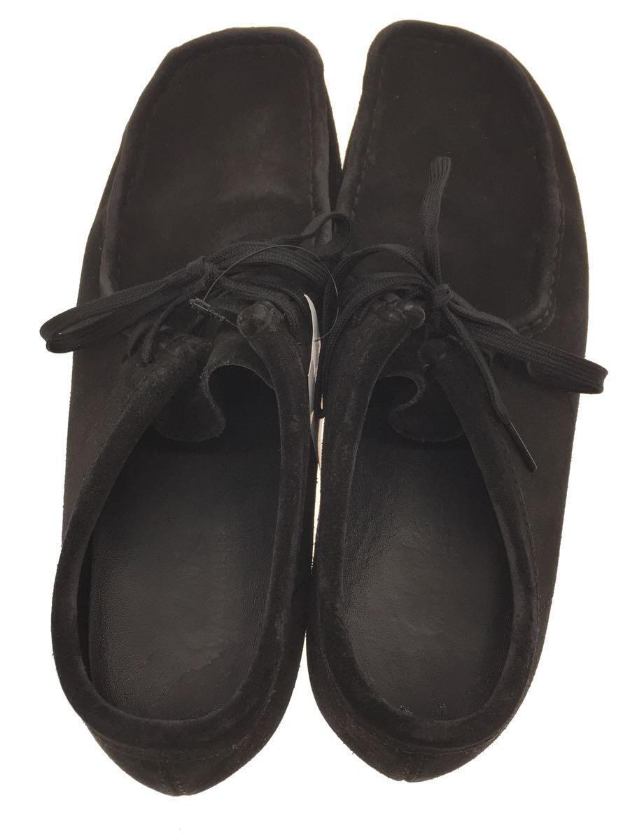 珍しい Clarks◇ワラビー/ブーツ/26.5cm/BLK/スウェード/11826 26.5cm