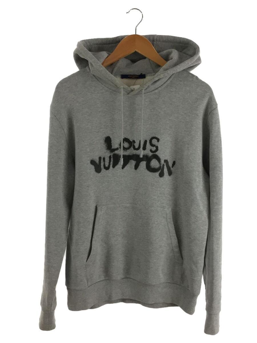 LOUIS VUITTON◆21AW/Neon Working Man Hoodie/M/コットン/GRY/RM212 UYR HLY68W