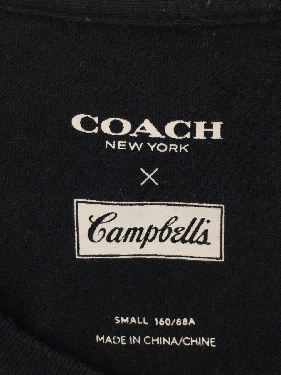 COACH◆Tシャツ/S/コットン/GRY/プリント_画像3