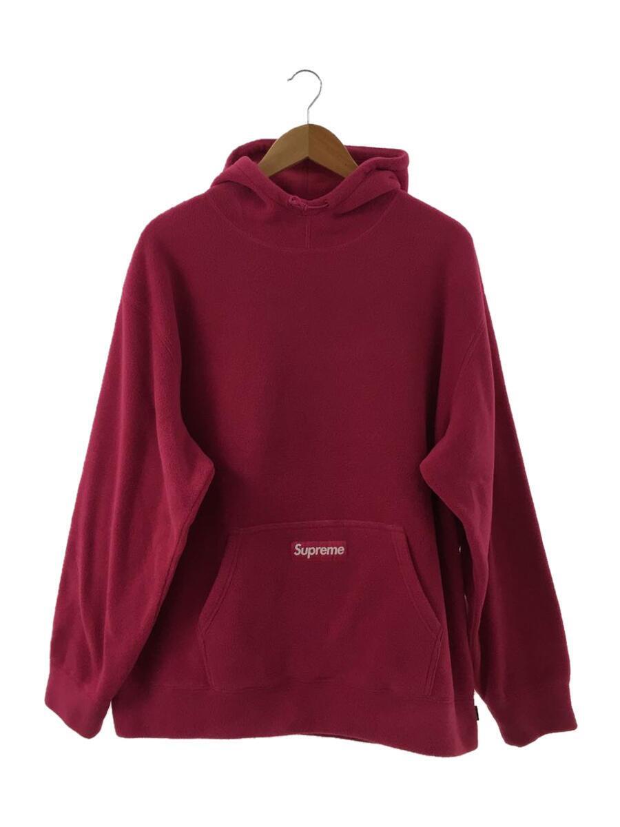 Supreme◆21AW/polartec hooded sweatshirt/XL/ポリエステル/PNK