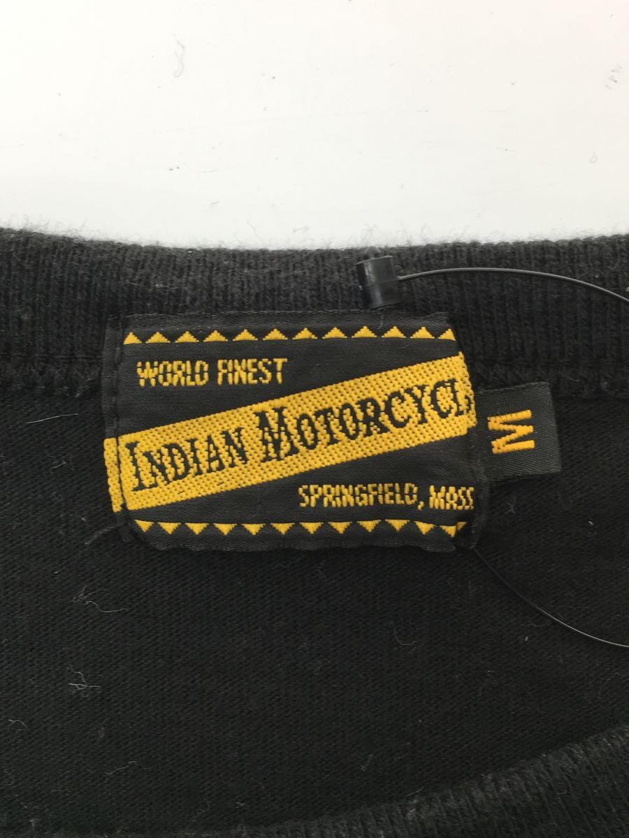 Indian Motorcycle◆Tシャツ/M/コットン/BLK/usa製_画像3