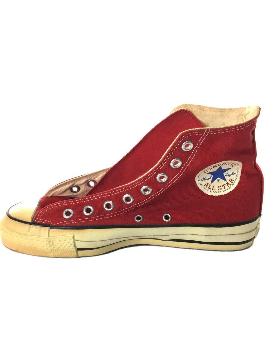 CONVERSE◆ハイカットスニーカー/UK7/レッド/キャンバス