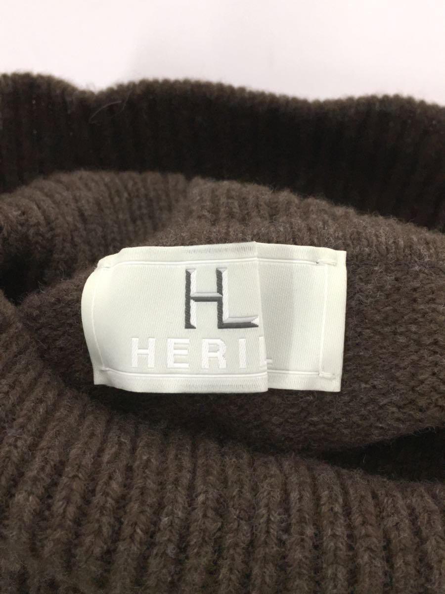 HERILL◆セーター(厚手)/ブラックシープタートルネックニット/2/ウール/BRW/22-080-HL-8170-3_画像3