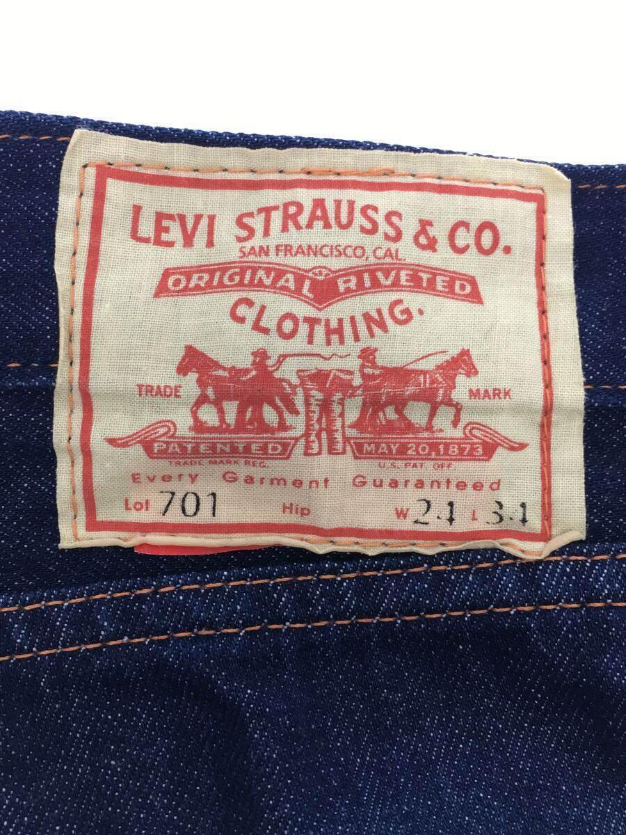 Levi’s Vintage Clothing◆701/1950年モデル/セルビッジデニムパンツ/24/コットン/IDG/無地/50701-0008_画像4