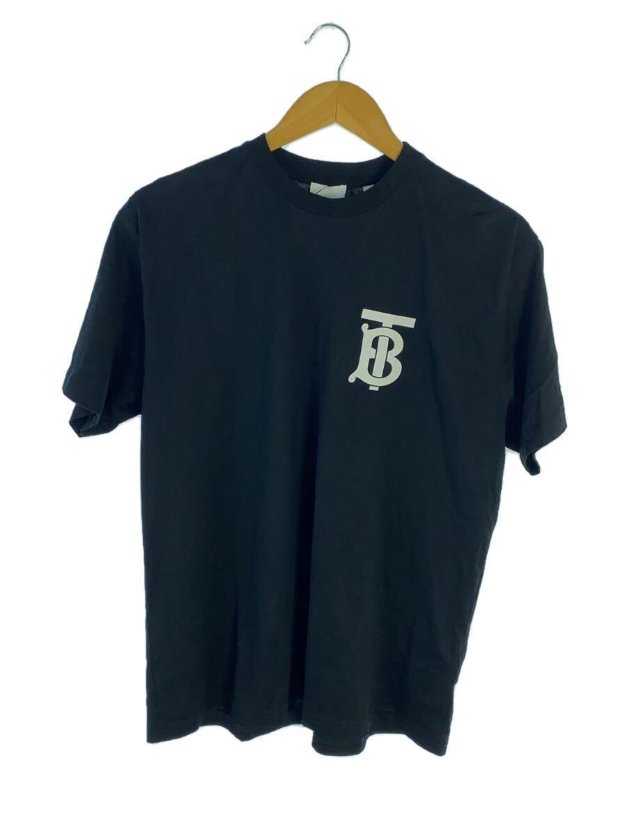 BURBERRY◆半袖Tシャツ/XS/コットン/ブラック/無地/8017484/TBロゴ/胸ロゴ
