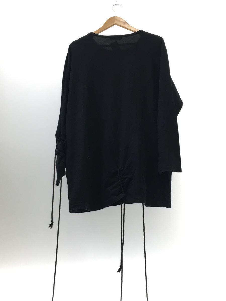 yohji yamamoto POUR HOMME◆19SS/Lace Up Round Neck Long Sleeve/長袖Tシャツ/3/HH-T30-083の画像2