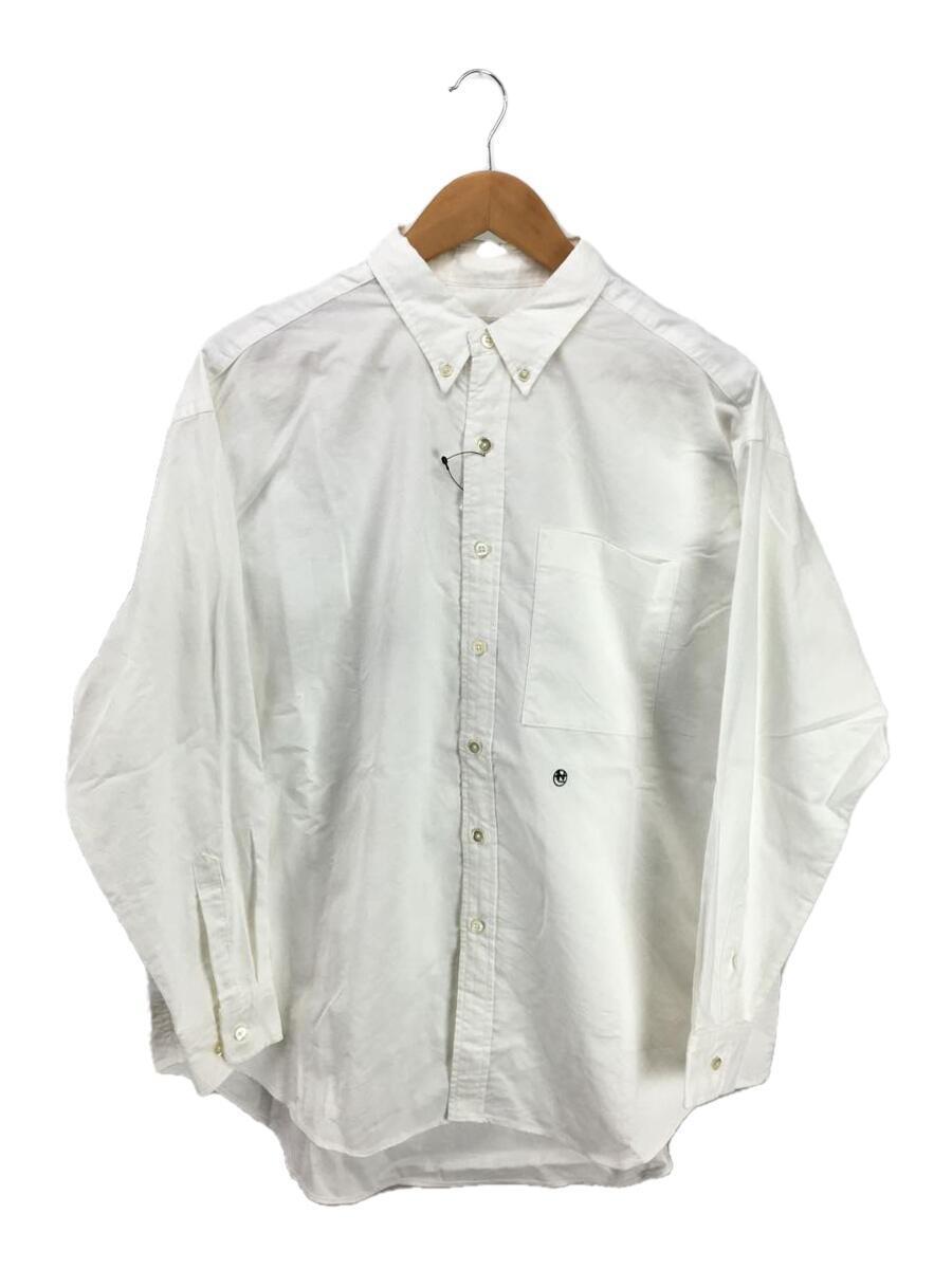 nanamica◆Button Down Wind Shirt/長袖シャツ/S/ナイロン/WHT/SUGF351