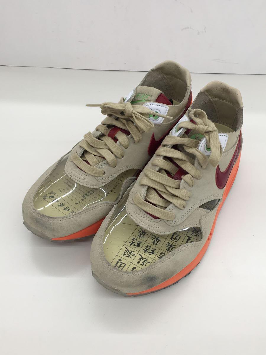 NIKE◆AIR MAX 1 CLOT_エア マックス 1 クロット/26cm/BEG/スウェード_画像2