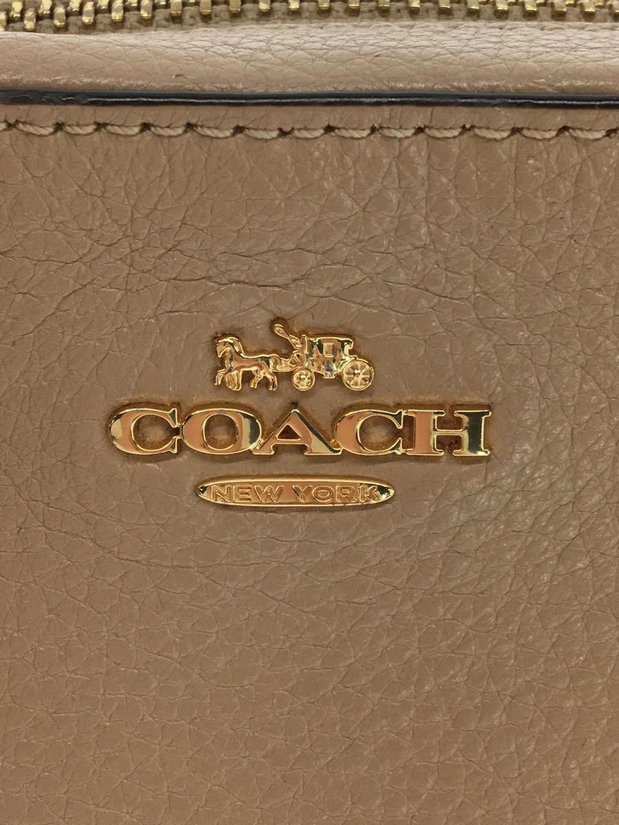 COACH◆ショルダーバッグ/レザー/BEG/87734/ミニカメラショルダーバッグ_画像5