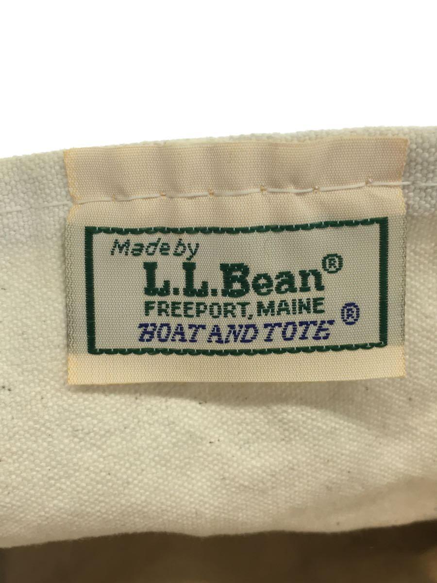 L.L.Bean◇トートバッグ/キャンバス/IVO/無地/80s/Sサイズ/2色タグ