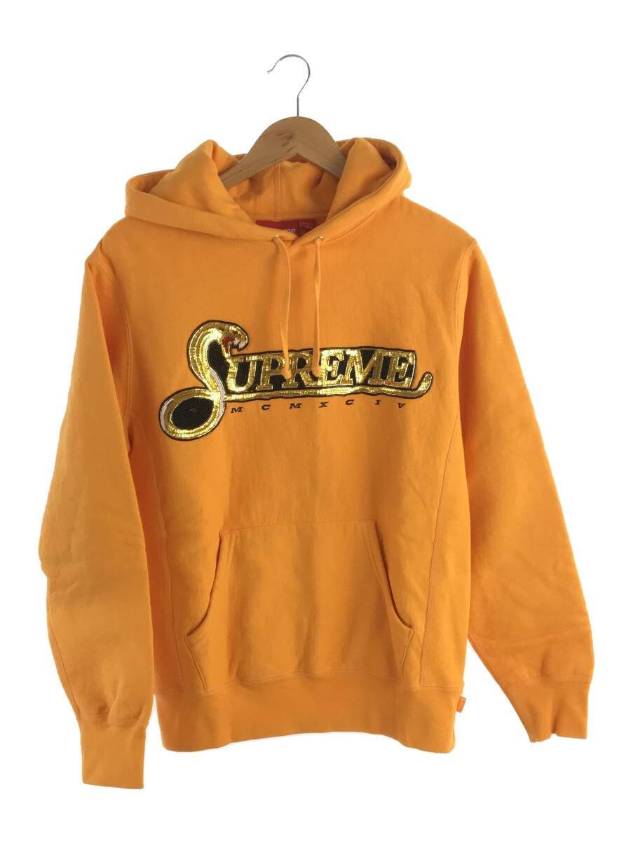 Supreme◆19AW sequin viper hooded sweatshirt/パーカー/S/コットン/ORN