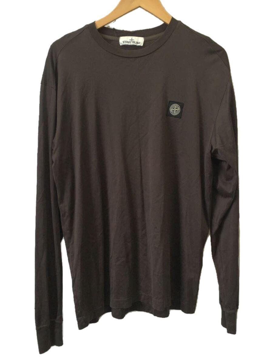 ファッション STONE ISLAND◇長袖Tシャツ/XL/コットン/BRW/711522713
