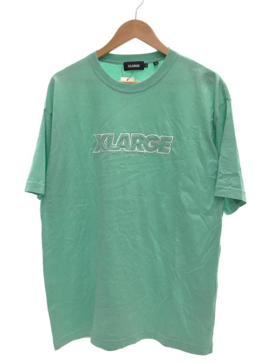 X-LARGE◆Tシャツ/XL/コットン/グリーン/無地/101211011020/エクストララージ/_画像1