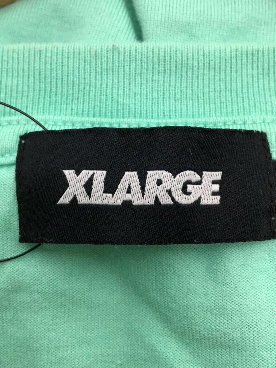 X-LARGE◆Tシャツ/XL/コットン/グリーン/無地/101211011020/エクストララージ/_画像3