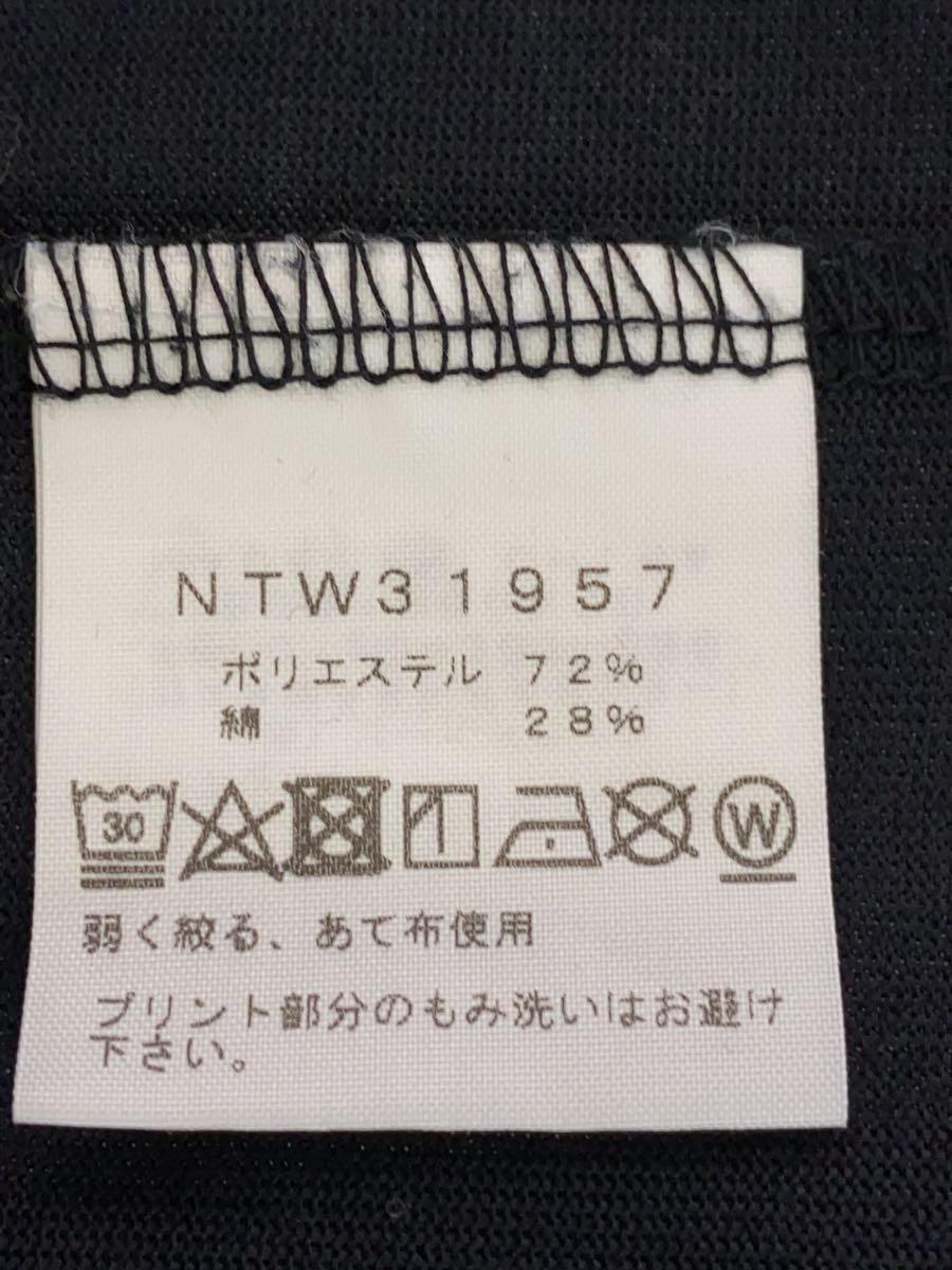 THE NORTH FACE◆S/S SQUARE LOGO TEE_ショートスリーブスクエアロゴティー/L/ポリエステル/BLK/無地_画像4