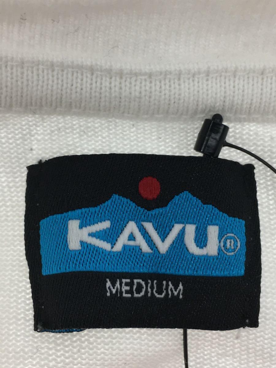 KAVU◆Tシャツ/M/コットン/WHT/無地/19821606_画像3