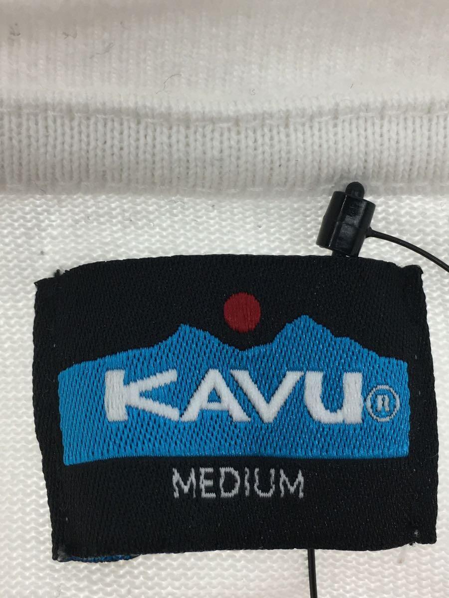 KAVU◆Tシャツ/M/コットン/WHT/無地/19821606_画像4