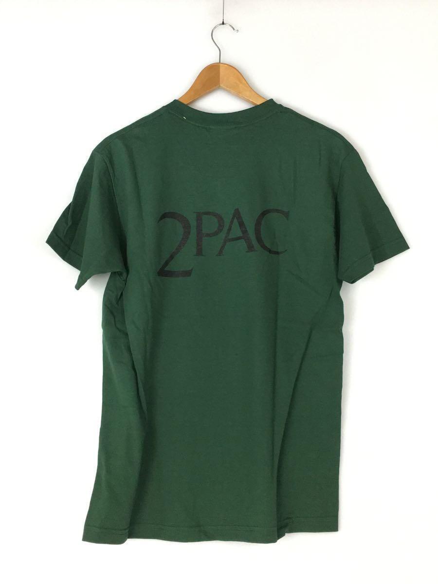 WACKO MARIA◆CREW NECK T-SHIRT/2PAC/Tシャツ/M/コットン/グリーン/TUPAC-WM-TEE01_画像2