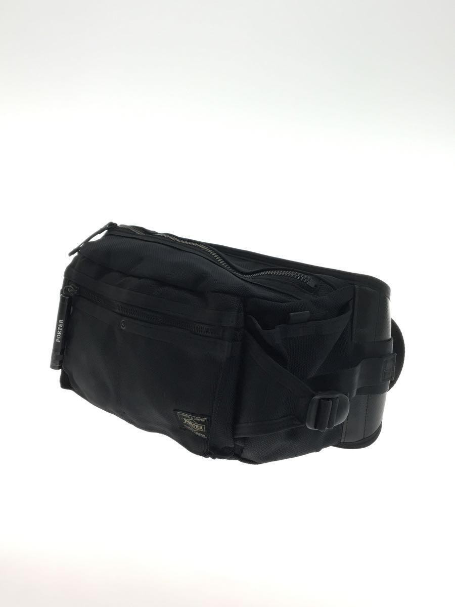 使い勝手の良い】 PORTER◇HEAT WAIST BAG/ナイロン/BLK/703-06978