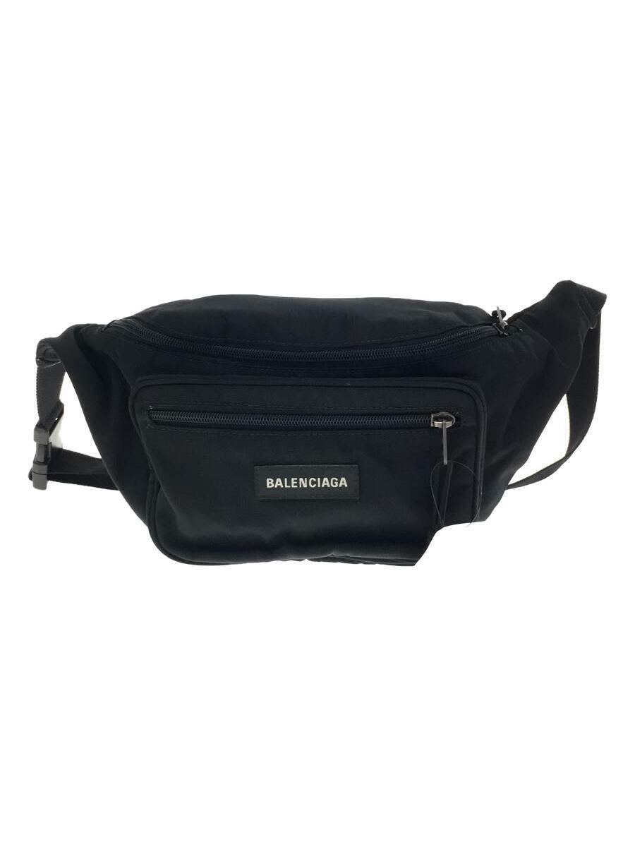 熱い販売 BALENCIAGA◇ウエストバッグ/ナイロン/BLK/482389.1000.Y