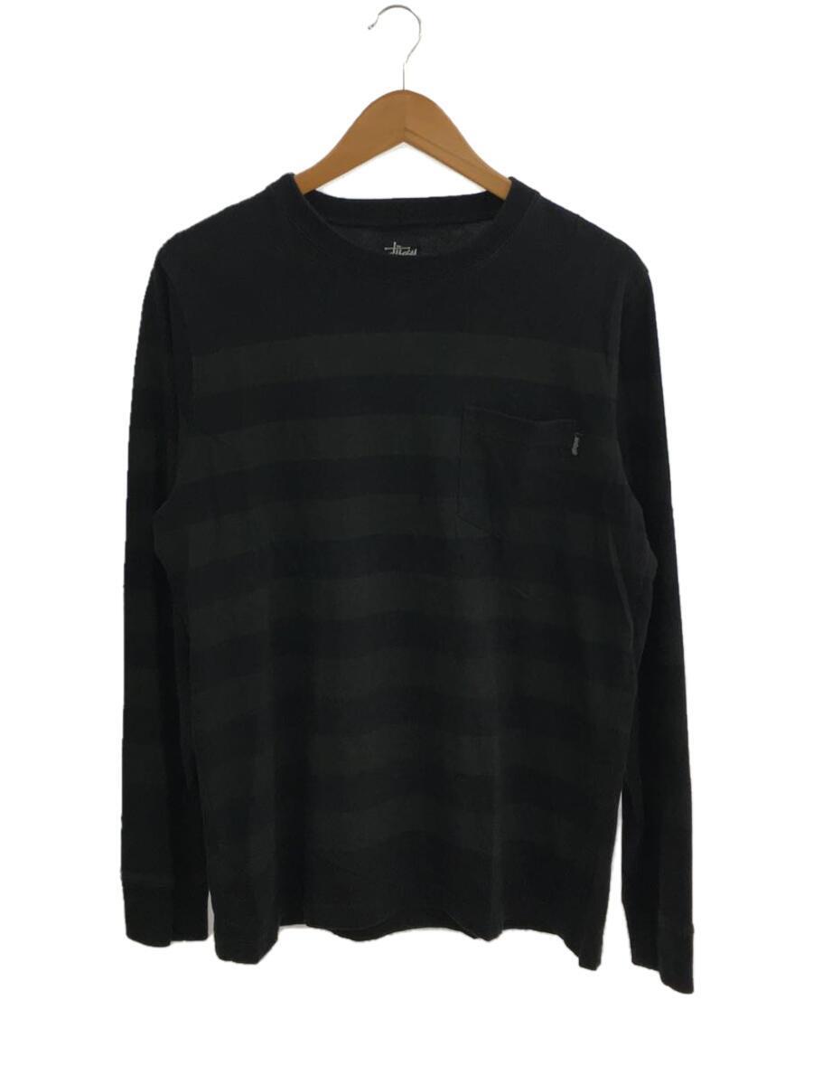 ベビーグッズも大集合 STUSSY◇長袖Tシャツ/M/コットン/ブラック