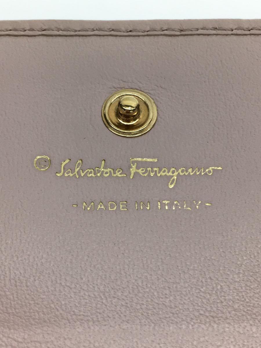 Salvatore Ferragamo◆サルヴァトーレフェラガモ/カードケース/レザー/ピンク/レディース_画像3