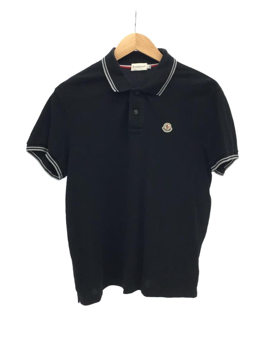 MONCLER◆ポロシャツ/M/コットン/BLK/510918304300 84093