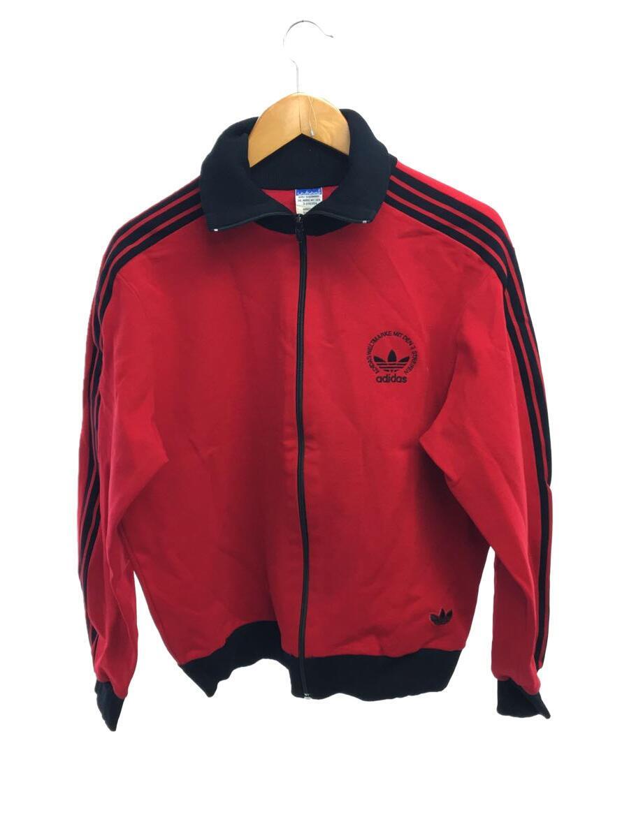 充実の品 adidas◇60S～70S/西ドイツ/ジャージ/4/ナイロン/RED/ADS-3F